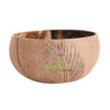 Palm Leaf Carved Coconut Bowl, wholesale