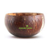 Crisscross Carved Coconut Bowl, wholesale