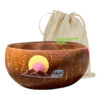 Hand Painted Natural Coconut Bowl Design, wholesale