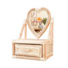 Rattan Vanity Dressing Table Baby With Heart Mirror, wholesale