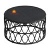 black rattan coffee table