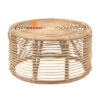 coffee table in rattan with natural finish, wholesale