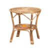 rattan side table with shelf, wholesale