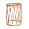 small round rattan side table, wholesale