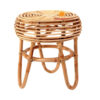 vintage rattan side table, wholesale