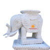 white rattan elephant side table, wholesale