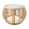 wicker table with glass top, wholesale