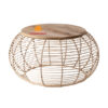 wood and rattan coffee table, wholesale