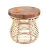 wood rattan coffee side table, wholesale