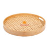 Bamboo And Rattan Woven Serving Tray, wholesale