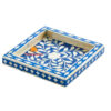 Blue Mother of Pearl Square Tray, wholesale