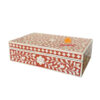 Customized Mother of Pearl Floral Pattern Jewelry Box, wholesale
