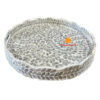 Grey Mother Of Pearl Inlay Round Tray, wholesale