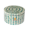 Mother Of Pearl inlaid Jewelry Organizer Round Boxes, wholesale