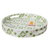 Mother Pearl Inlay Round Tray With Green, wholesale