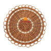 Natural Flower Rattan Placemat, wholesale