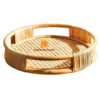 Natural Rattan Round Tray, wholesale