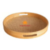 Round Woven Rattan Tray, wholesale