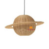Saturn shaped rattan lamp shade, wholesale
