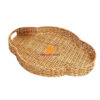 Scalloped Rattan Coffee Table Tray, wholesale