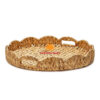 Scalloped Water Hyacinth Tray, wholesale