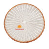 Whitewashed Rattan Round Placemat, wholesale