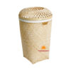 bamboo hamper with liner, wholesale