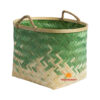 bamboo storage basket with handles, wholesale