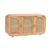 bohemian natural rattan 3 door storage cabinet, wholesale