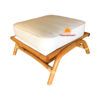 rattan ottoman with cushion, wholesale