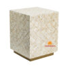 rectangle mother of pearl inlay side table, wholesale