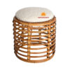round wicker ottoman, wholesale