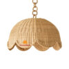scalloped rattan lampshade, wholesale