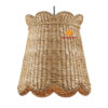 scalloped water hyacinth lampshade, wholesale
