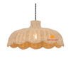 scalloped wicker lampshade, wholesale