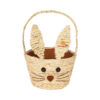 wicker easter basket with ears, wholesale