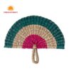 New Trend Colorful Seagrass Hand Fan, wholesale