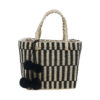 designer straw bag, black, wholesale, bulk