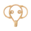 elephant rattan wall hook, wholesale, bulk
