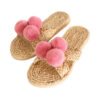 hyacinth sandal with pom pom, wholesale, bulk