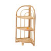 rattan corner shelf, bulk, wholesale