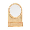 rattan mirror with shelf, wholesale, bulk