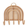 rattan rainbow wall hook with cane webbing, wholesale