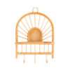 rattan shelf with hooks, bulk, wholesale