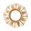 rattan sunflower mirror, wholesale, bulk