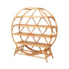 round rattan shelf, wholesale, bulk, bookshelf