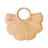 scalloped water hyacinth bag, wholesale, bulk