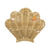 shell shaped rattan wall hanging, wholesale, bulk
