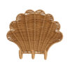 shell shaped rattan wall hook, wholesale