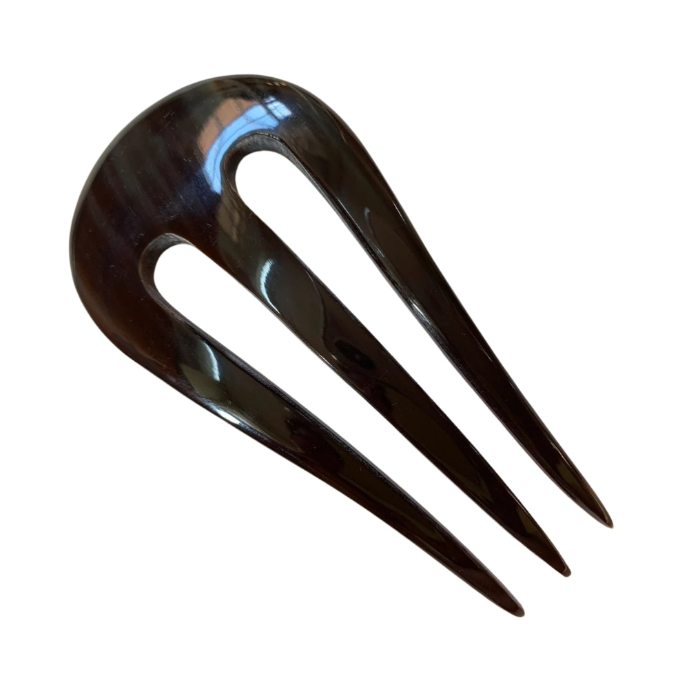 3 prongs horn hair forks, wholesale, bulk